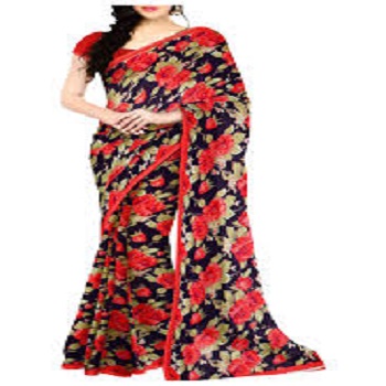 Stylish elite embroidery sarees